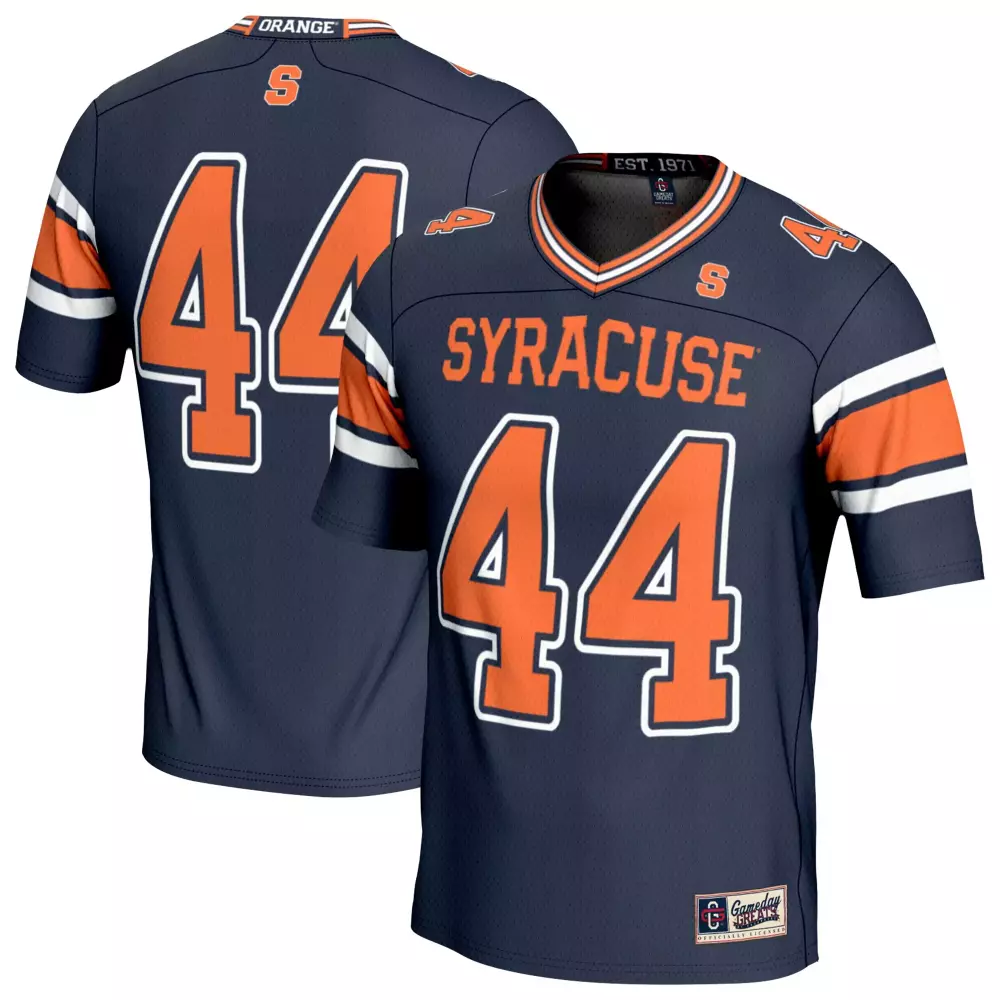 Orange 44 Syracuse Jersey Navy Men White Gameday Unisex Fashion