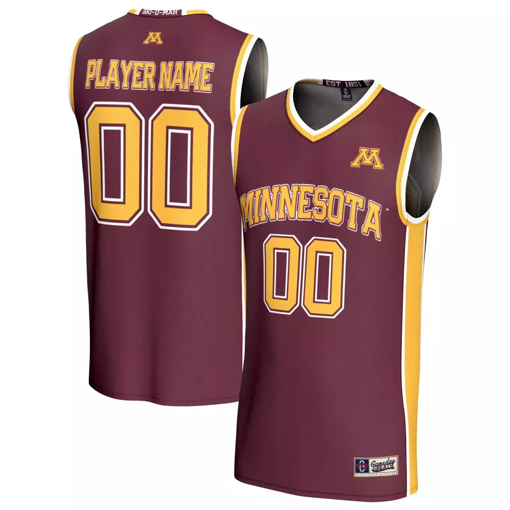 Minnesota Golden Gophers Jersey Maroon Men Gold White Gameday Unisex Fashion