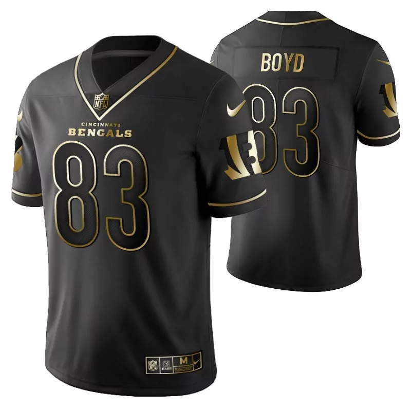 Tyler Boyd 83 Cincinnati Bengals Jersey Black Men Alternate Gold