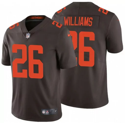 Quincy Williams 26 Jersey Brown Cleveland Browns Men Team Orange Vapor Stitched