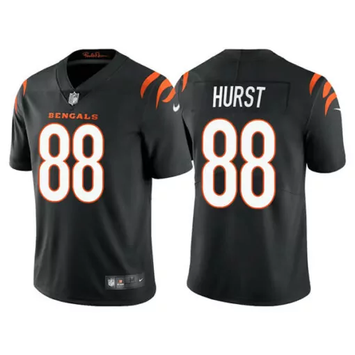 Hayden Hurst 88 Bengals Jersey Black Men Standard Orange White Vapor Stitched