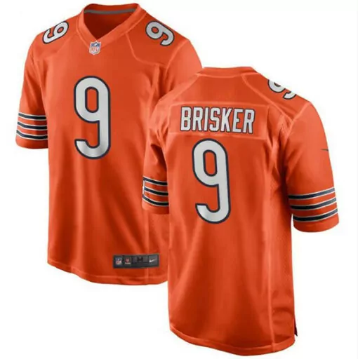 Jaquan Brisker 9 Chicago Bears Jersey Orange Men Replica White Navy Blue Stitched