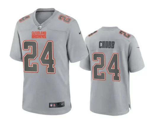 Nick Mullens 24 Cleveland Browns Jersey Grey Men Orange Dark Fashion Stitched Game