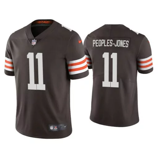 Donovan Peoplesjones 11 Jersey Brown Cleveland Browns Men Player White Orange Vapor
