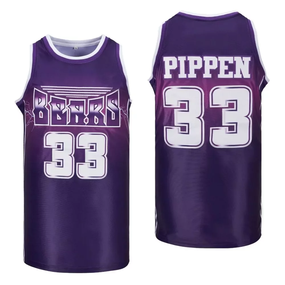 Scottie Pippen 33 Bears Jersey Purple Men White