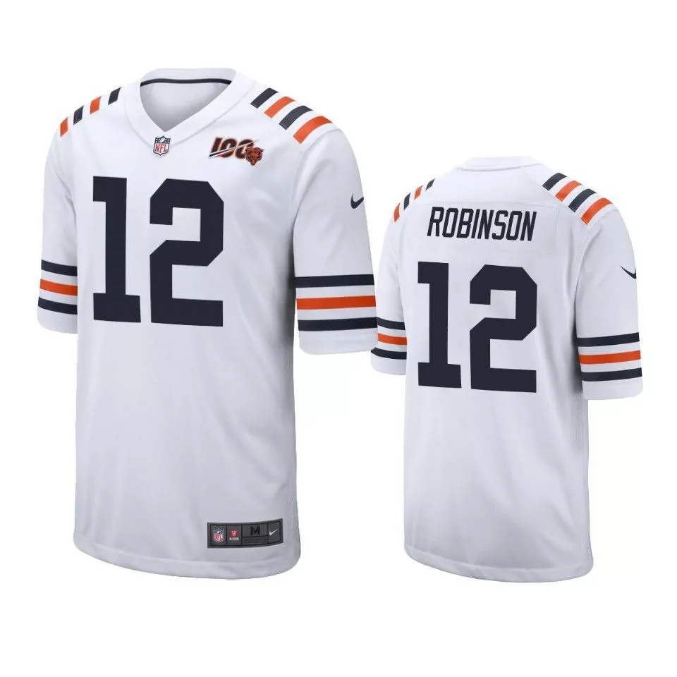 Allen Robinson 12 Chicago Bears Jersey White Men Standard Navy Blue Orange Classic