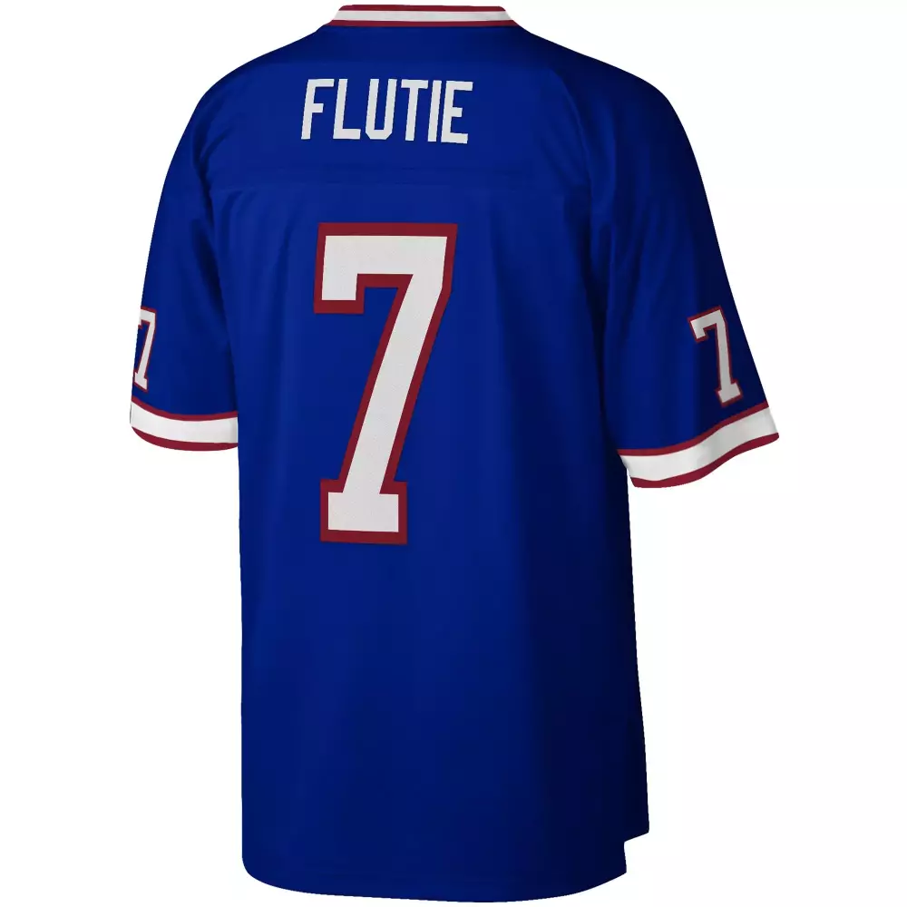 Doug Flutie 7 Buffalo Bills Jersey Royal Blue Men White Red Legacy Replica