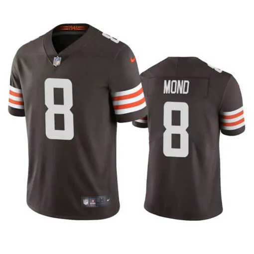 Kellen Mond 8 Cleveland Browns Jersey Brown Men Uniform Orange White Vapor Limited