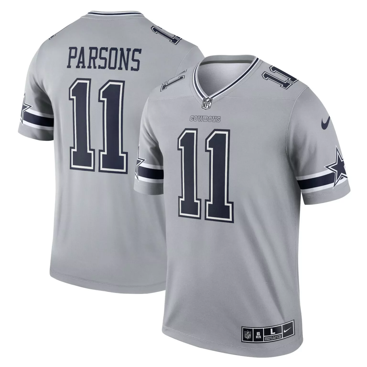 Micah Parsons 11 Dallas Cowboys Jersey Silver Men Official Alternate Navy Blue