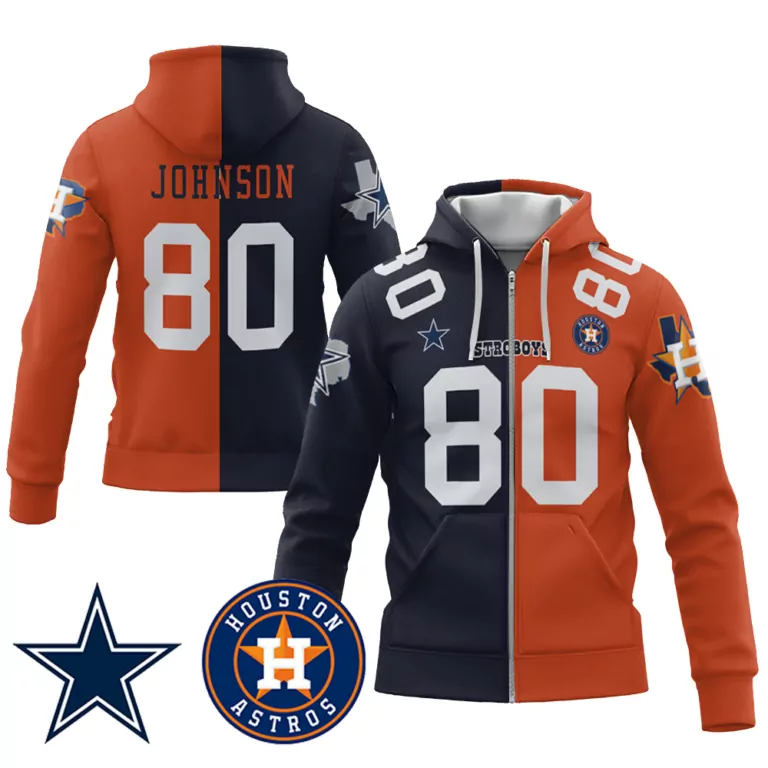 Tyron Johnson 80 Houston Astros Jersey Orange Stranger Things Dallas Cowboys 2023