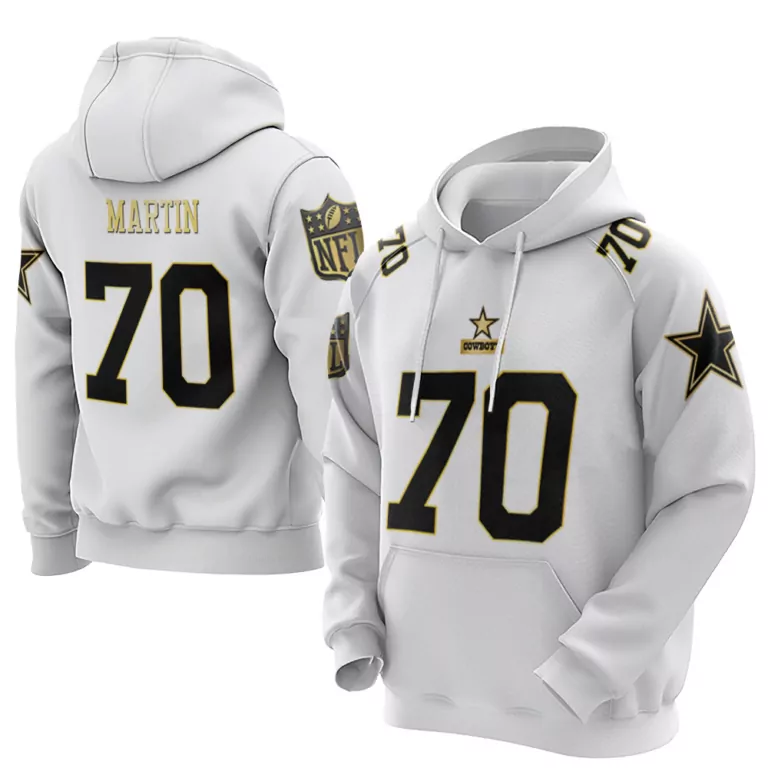 Zack Martin 70 Cowboys Jersey White Men Hoodie Black Gold Throwback Limited Vapor