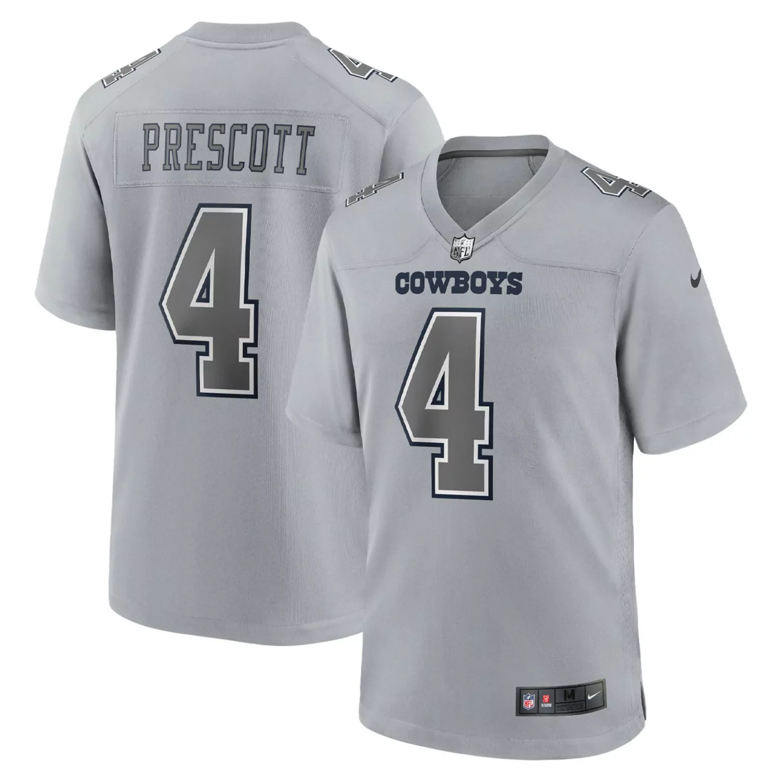 Dak Prescott 4 Cowboys Jersey Gray Men Player Navy Blue White Fashion Game