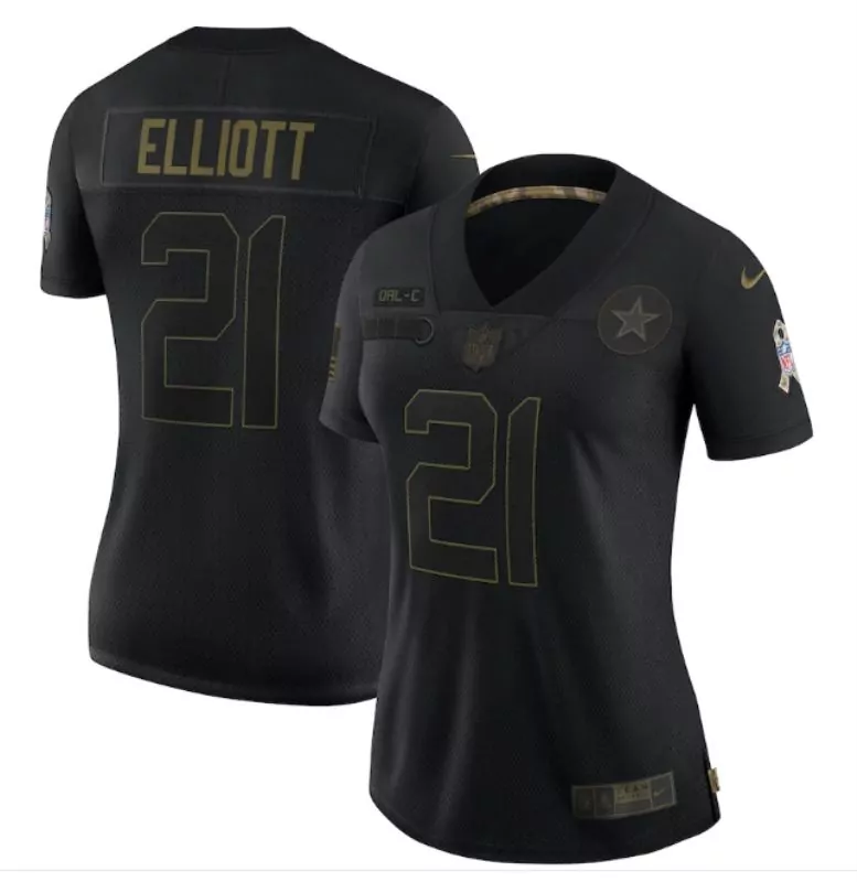 Ezekiel Elliott 21 Dallas Cowboys Jersey Black Crucial Catch Star Men Gold Vapor