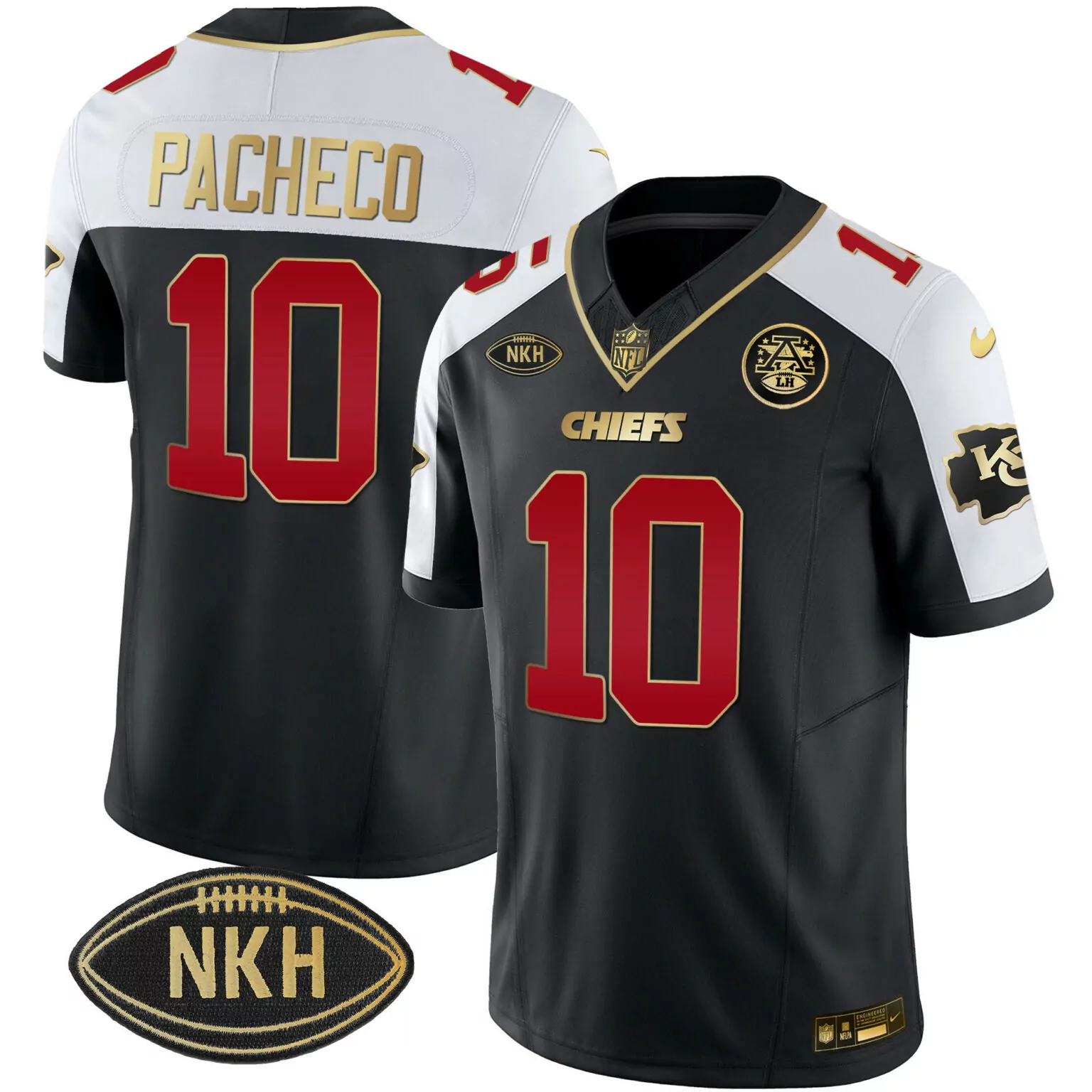 Isiah Pacheco 10 Jersey Black Super Bowl Lviii Kansas City Chiefs Kc Nkh Men Alternate