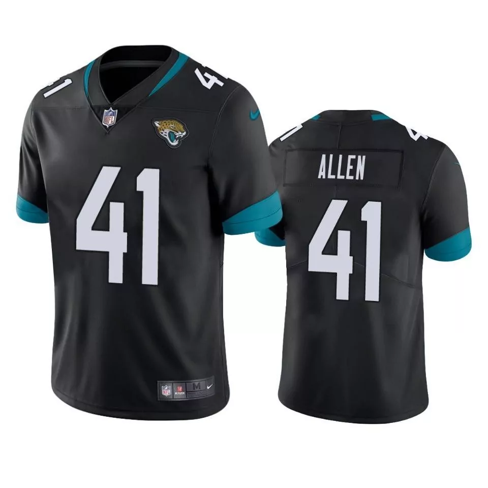 Josh Allen 41 Jersey Black Jacksonville Jaguars Men Teal Vapor Limited