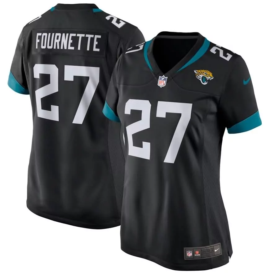 Leonard Fournette 27 Jersey Black Jacksonville Jaguars Men Teal White Game