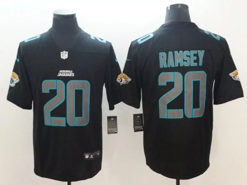 Jalen Ramsey 20 Jersey Black Jacksonville Jaguars Men Standard Teal Gray Collection