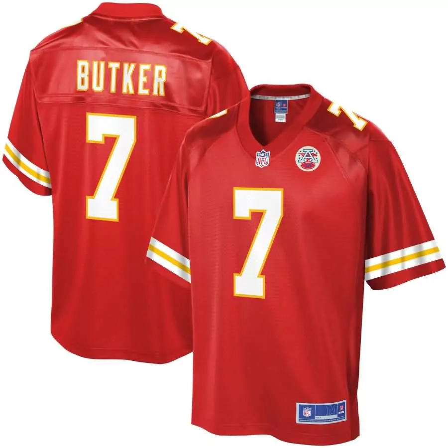 Harrison Butker 7 Jersey Red Kansas City Chiefs Afl 50th Anniversary Men Official Replica