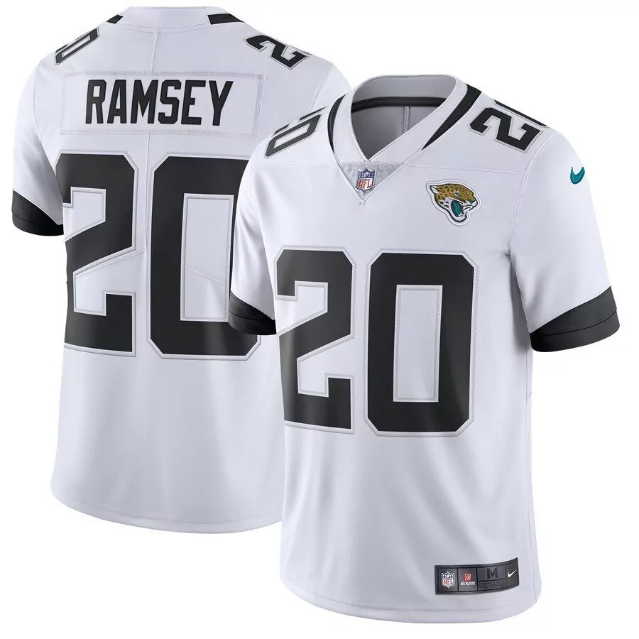 Jalen Ramsey 20 Jersey White Jacksonville Jaguars Men Standard Alternate Black Vapor
