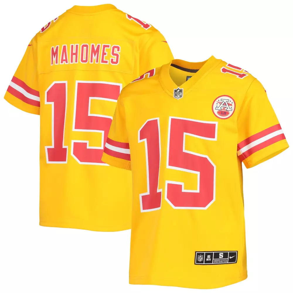 Patrick Mahomes 15 Jersey Yellow Kansas City Chiefs Lh Men Player Alternate Red White