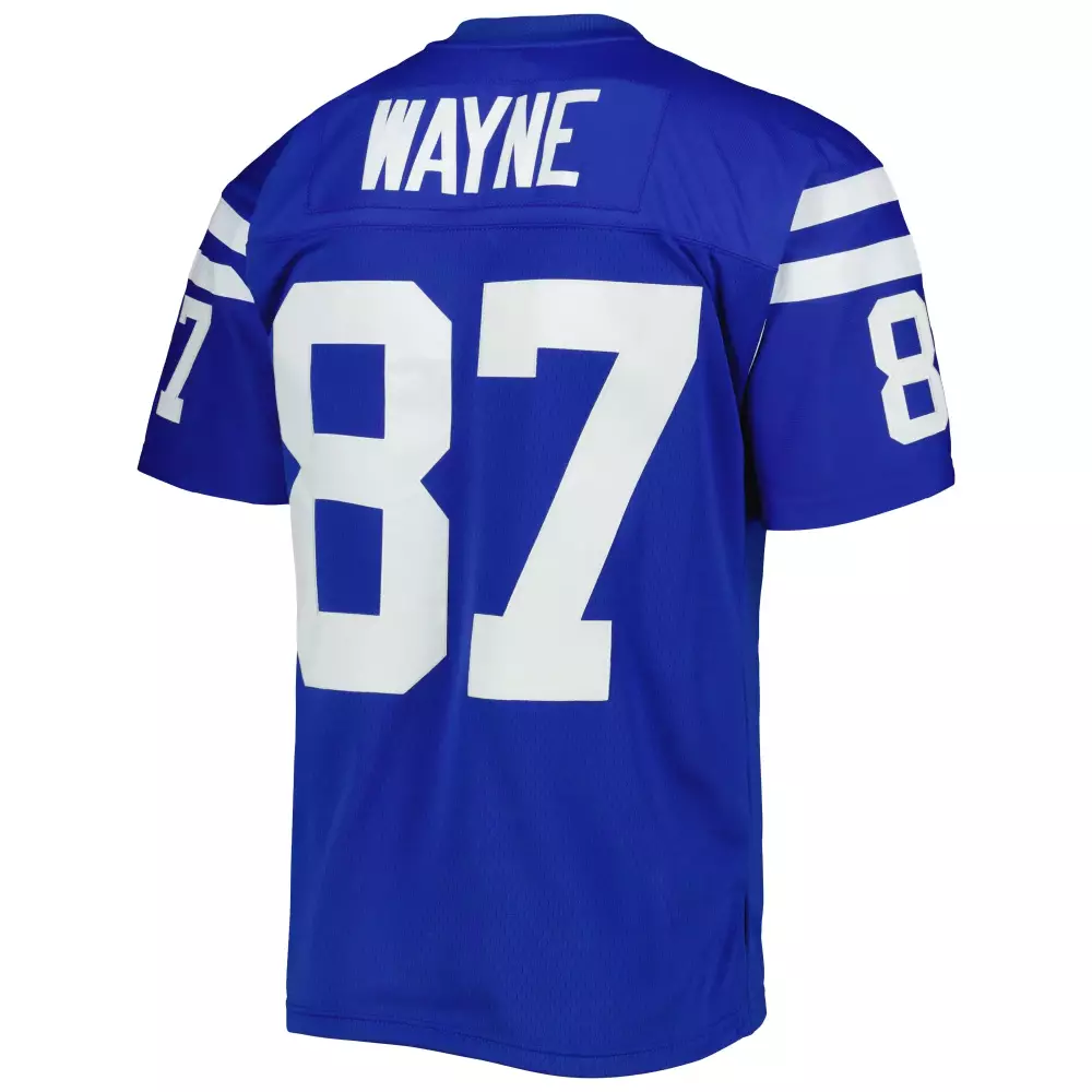 Reggie Wayne 87 Jersey Royal Blue Indianapolis Colts Men Replica White Legacy