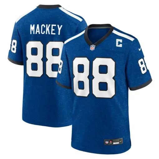 John Mackey 88 New York Giants Jersey Blue Men Standard White Black Alternate Game