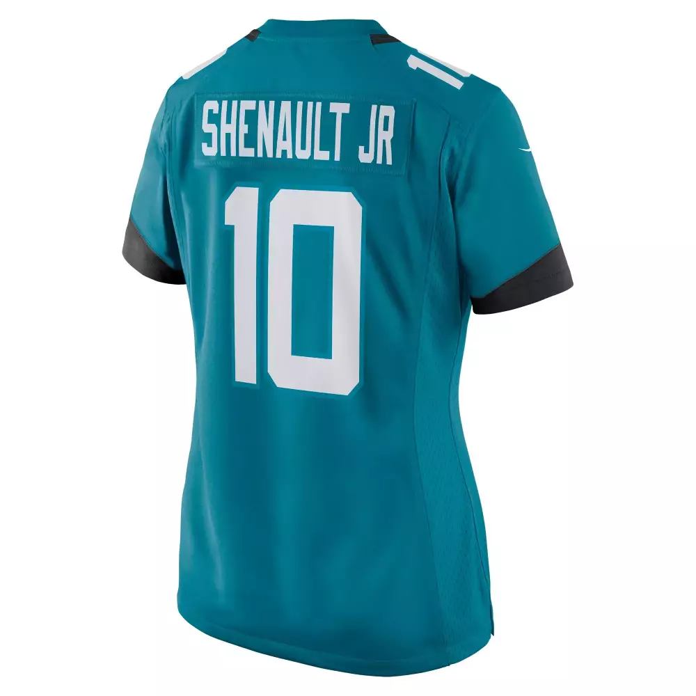 Laviska Shenault 10 Jersey Teal Jacksonville Jaguars Women Player Black White Game