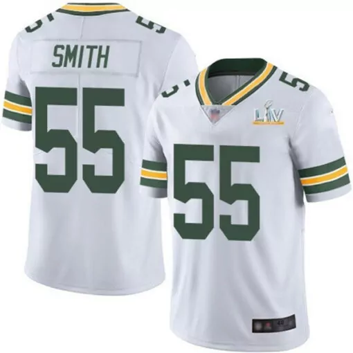 Zadarius Smith 55 Jersey White Green Bay Packers Super Bowl Liv Men Game Alternate