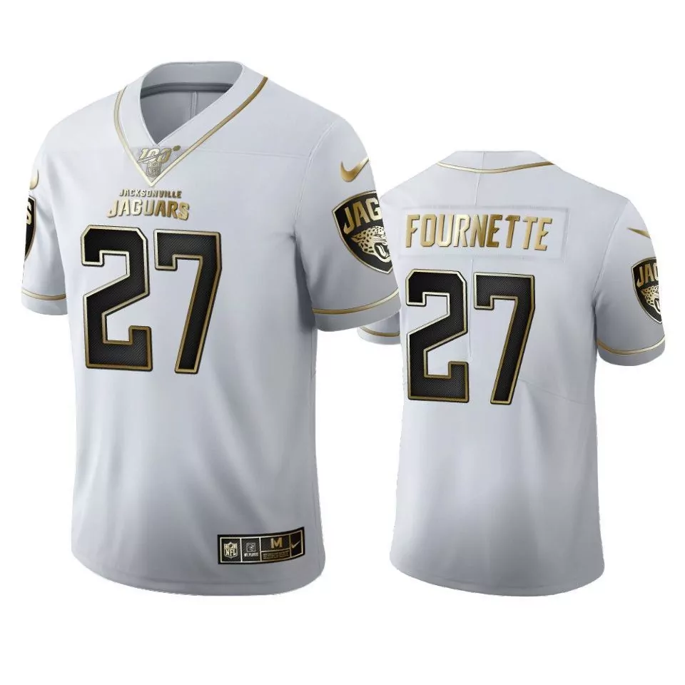 Leonard Fournette 27 Jersey White Jacksonville Jaguars Men Standard Alternate Black