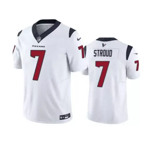 C.j. Stroud 7 Texans Jersey White Men Red Navy Blue Stitched
