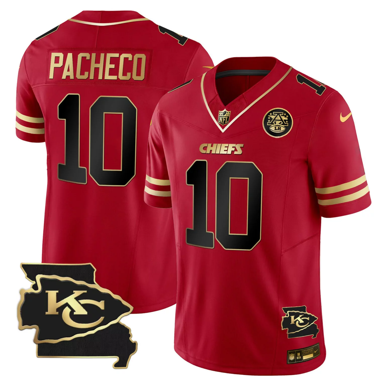 Isiah Pacheco 10 Chiefs Jersey Red Super Bowl Lvii Champions Afl Lh Men Authentic