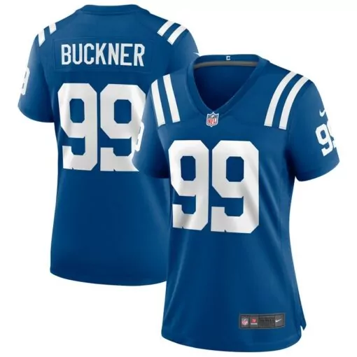 Deforest Buckner 99 Colts Jersey Royal Blue Women Replica White Game