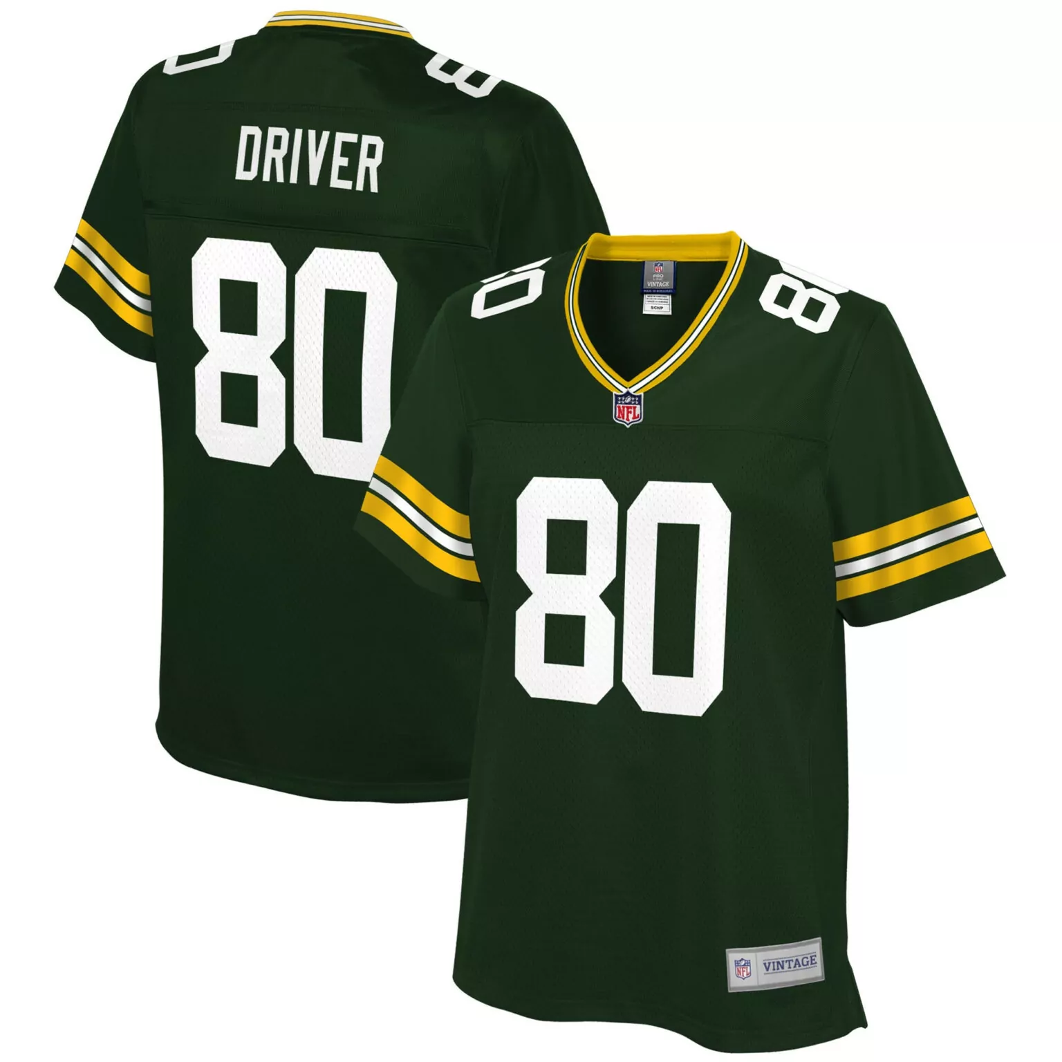 Donald Driver 80 Jersey Green Bay Packers Men Jerseys White Yellow Pro Retired