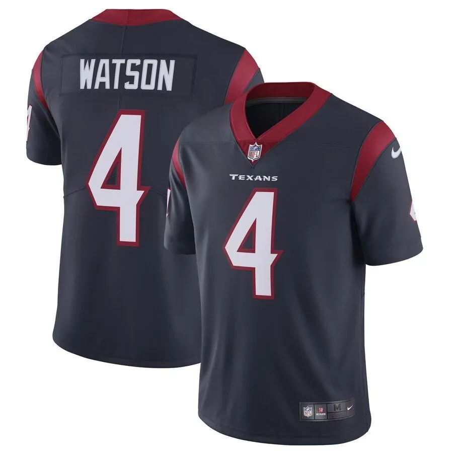 Deshaun Watson 4 Texans Jersey Dark Gray Men Replica Red White Limited Vapor