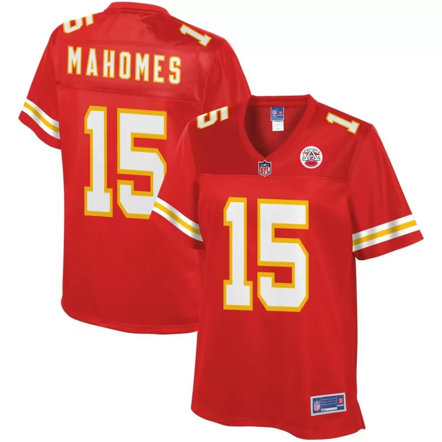 Patrick Mahomes 15 Jersey Red Kansas City Chiefs Afl Men Replica Yellow White Pro