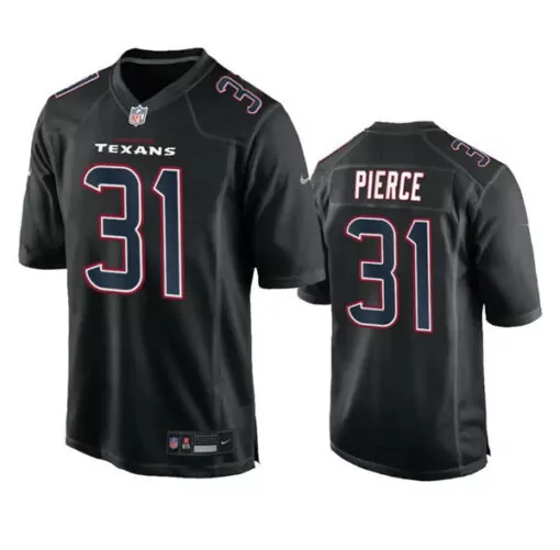 Dameon Pierce 31 Texans Jersey Black Men Red White Blue Fashion Vapor Stitched