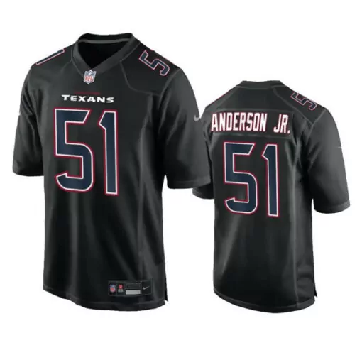 Will Anderson 51 Texans Jersey Black Men Replica White Red Fashion Vapor Stitched