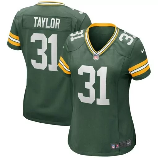 Jim Taylor 31 Green Bay Packers Jersey Women Player Yellow White Game Retired