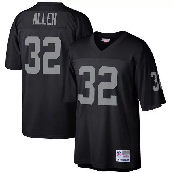 Marcus Allen 32 Raiders Jersey Black Men Grey Retired