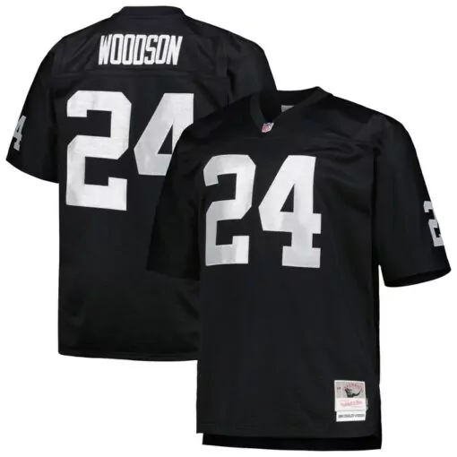 Charles Woodson 24 Raiders Jersey Black Men Authentic White Retired