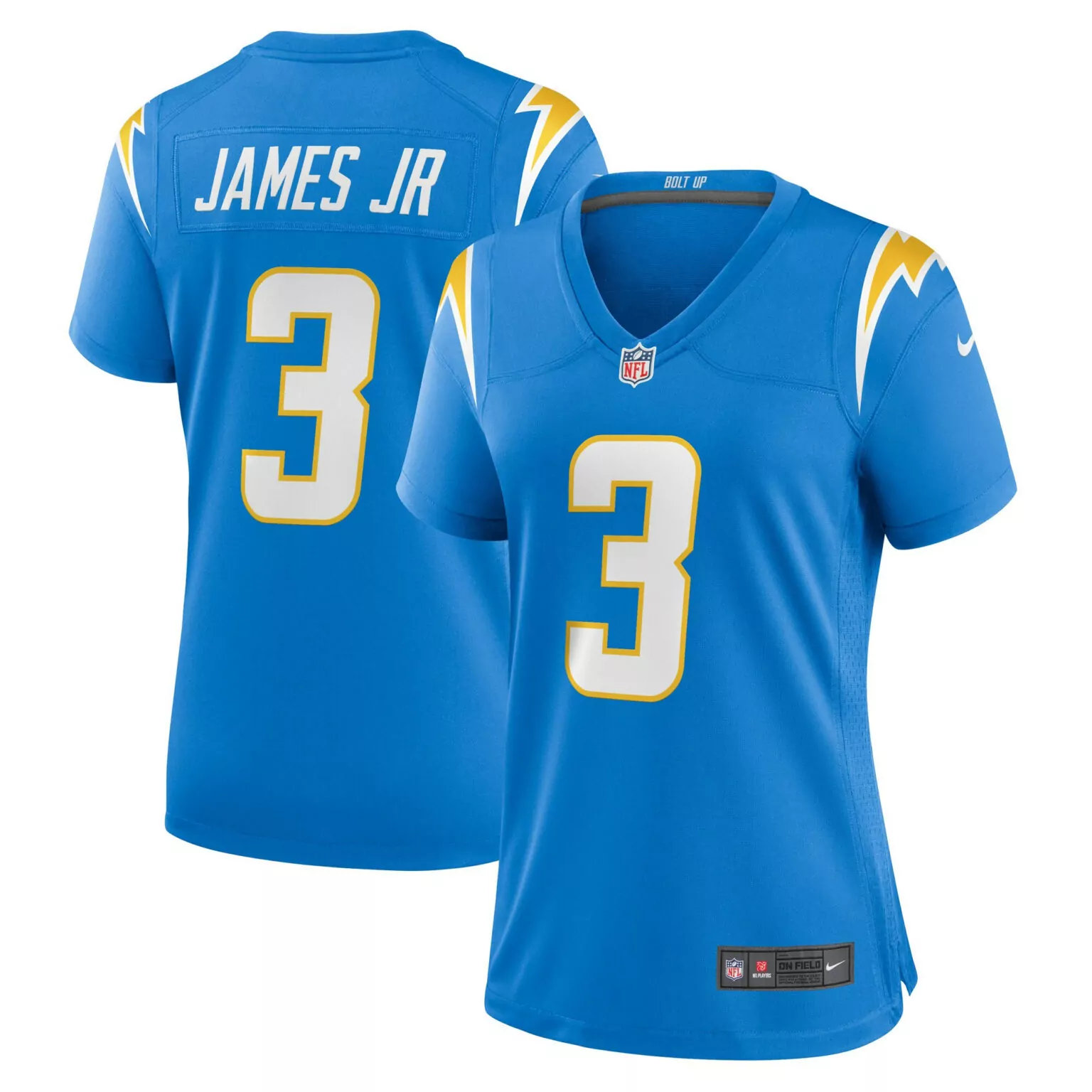 Derwin James 3 Chargers Jersey Blue Men Replica White Yellow