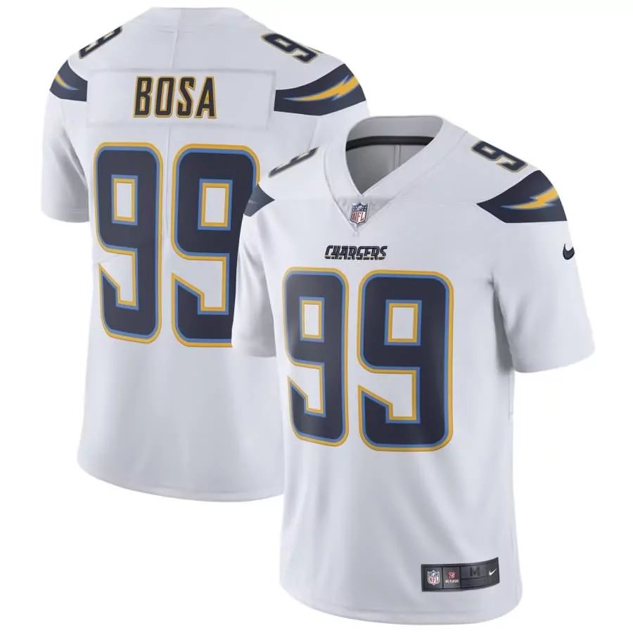Joey Bosa 99 Chargers Jersey White Men Player Alternate Navy Blue Yellow Vapor Limited
