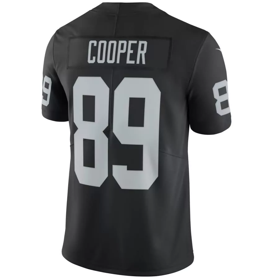 Amari Cooper 89 Las Vegas Raiders Jersey Black Men Player White Vapor Limited