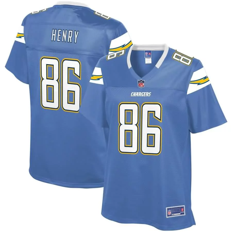 Hunter Henry 86 Chargers Jersey Blue Men Replica White Yellow Pro Alternate