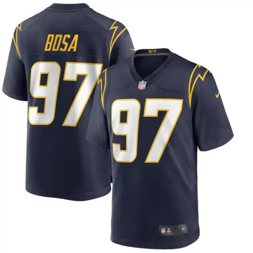 Joey Bosa 97 Los Angeles Chargers Jersey Navy Blue Men Yellow White Alternate Game