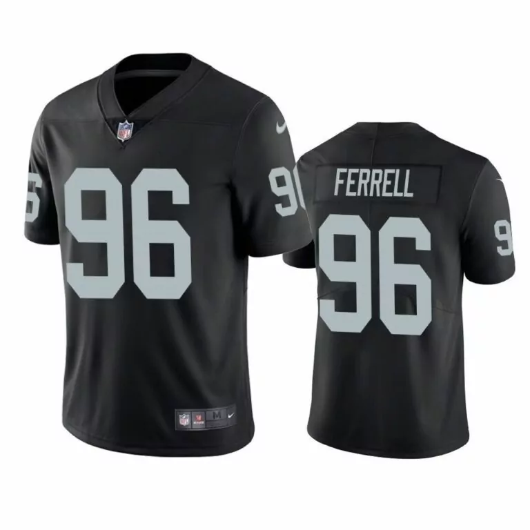 Clelin Ferrell 96 Raiders Jersey Black Men Blank Silver Vapor