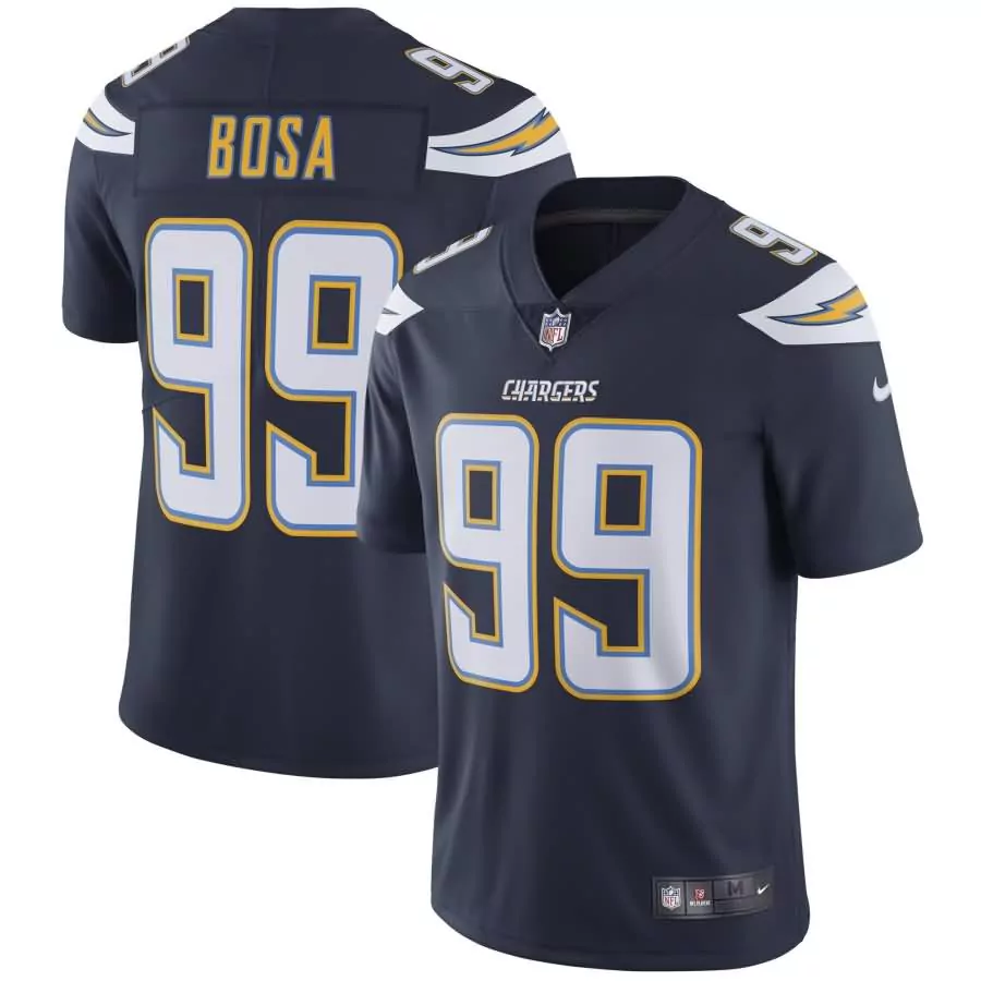 Joey Bosa 99 Los Angeles Chargers Jersey Navy Men Alternate White Yellow Vapor Limited