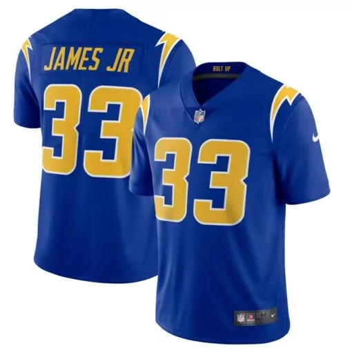 Derwin James 33 Chargers Jersey Royal Blue Men Yellow Alternate Vapor