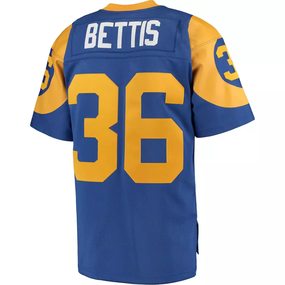 Jerome Bettis 36 Rams Jersey Blue Men Yellow Retired Legacy