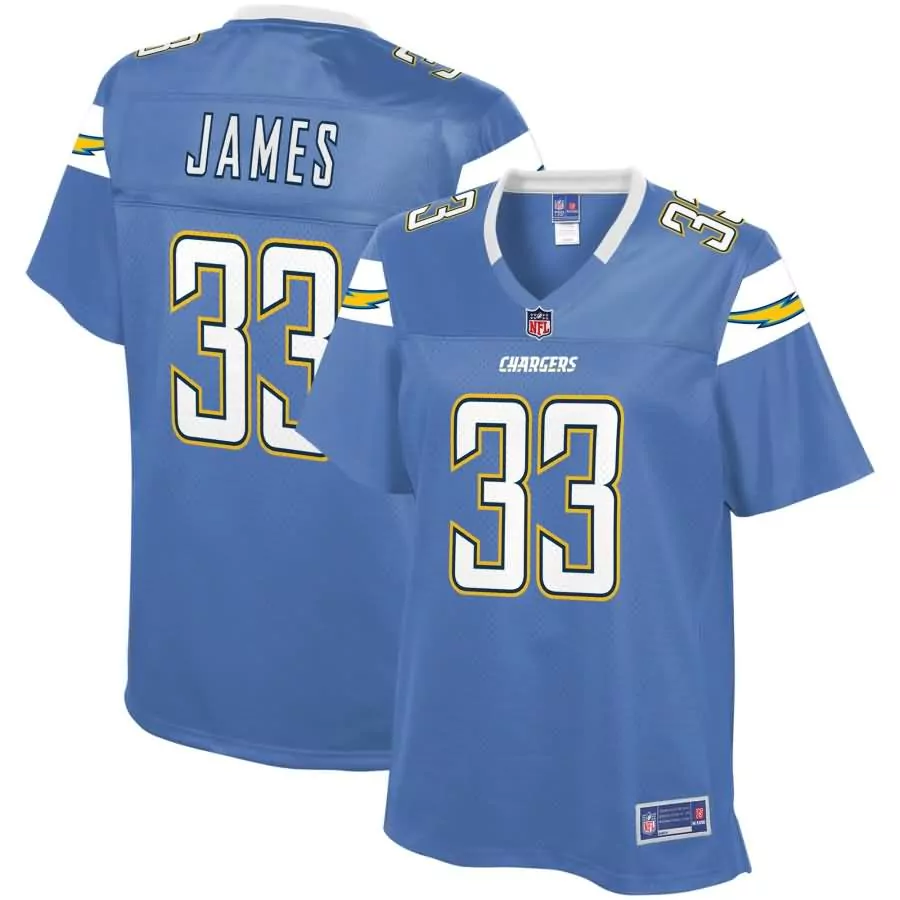 Derwin James 33 Chargers Jersey Light Blue Men NFL White Yellow Navy Pro Alternate